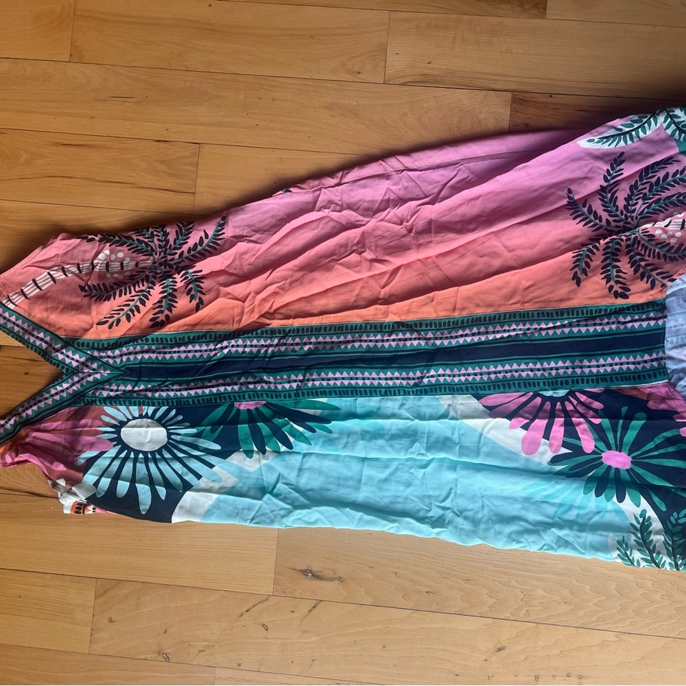 Colorful Sleeveless Maxi Dress